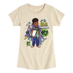 Girls' - Karma's World - Speak Through Art Winston-Toddler And Youth Girls Fitted Short Sleeve Graphic T-Shirt Fitted Short Sleeve Graphic T-Shirt - 1 of 3