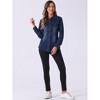 Allegra K Women's Trendy Long Sleeve Button Down Denim Shirt with Pocket - 4 of 4
