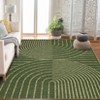Modern Rainbow Easy Jute Area Rugs, Washable Natural Contemporary Indoor Outdoor Carpet for Living Room Bedroom Office Farmhouse Patio Backyard RV - 2 of 4