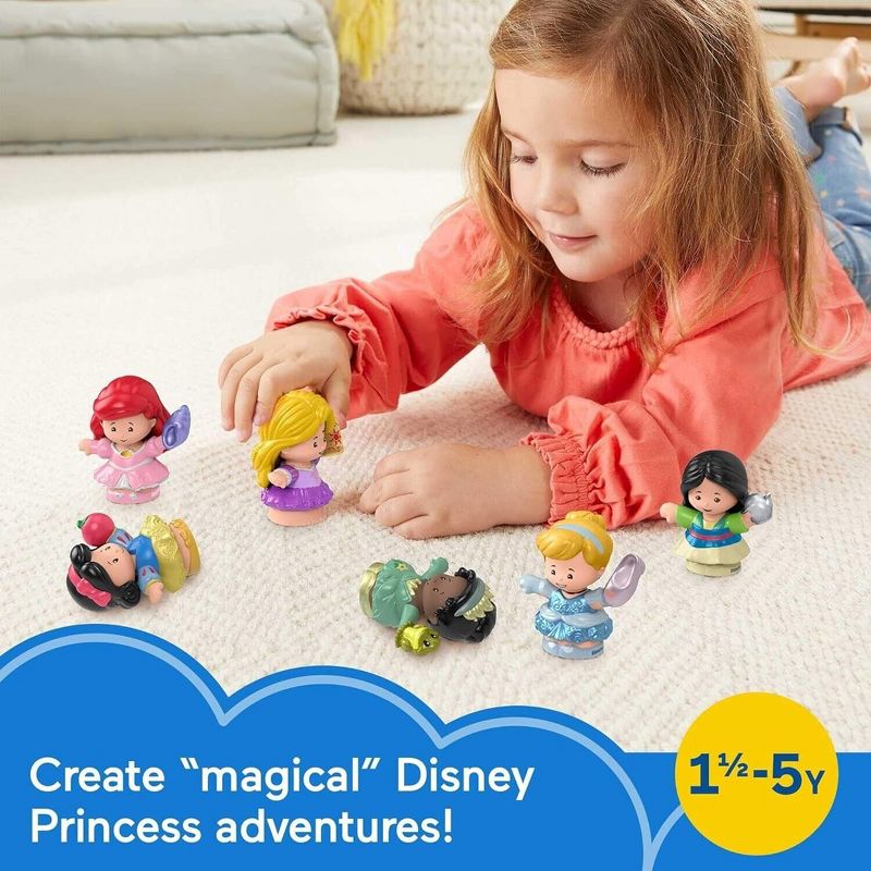 Fisher-Price Little People Toddler Toys Disney Princess Gift Set with 6 Character Figures for Preschool Pretend Play, 3 of 6