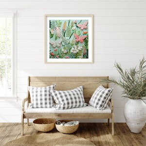 Amanti Art Butterflies Patch by Roozbeh Framed Wall Art Print - 1 of 4