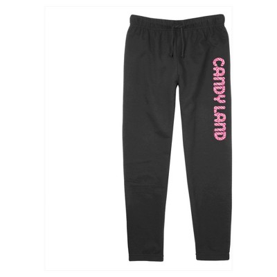 Juniors Womens Candy Land Candy Cane Logo Jogger Sweatpants