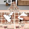 Washable Non-Slip Plaid Carpet - Farmhouse Living Room & Bedroom Rug, Soft Office Decor - 4 of 4