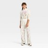 Girls' Disney Bambi and Thumper Hooded Fleece Sweatshirt - Beige - 4 of 4