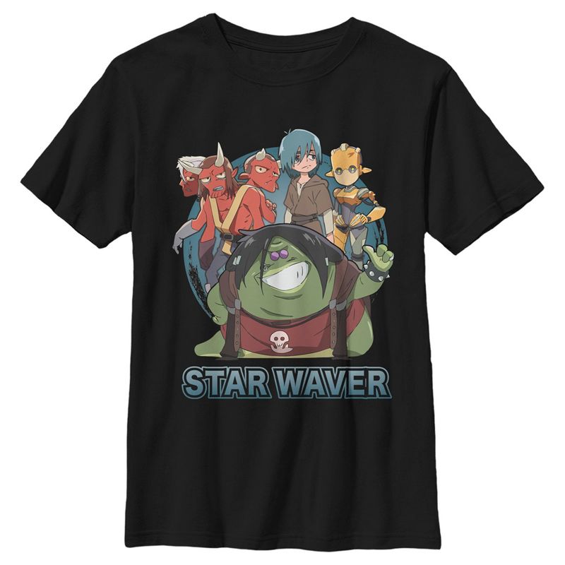 Boy's Star Wars: Visions Star Waver T-Shirt, 1 of 6