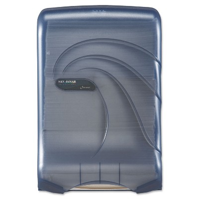 San Jamar Ultrafold Multifold/C-Fold Towel Dispenser Oceans Blue 11 3/4 x 6 1/4 x 18 T1790TBL