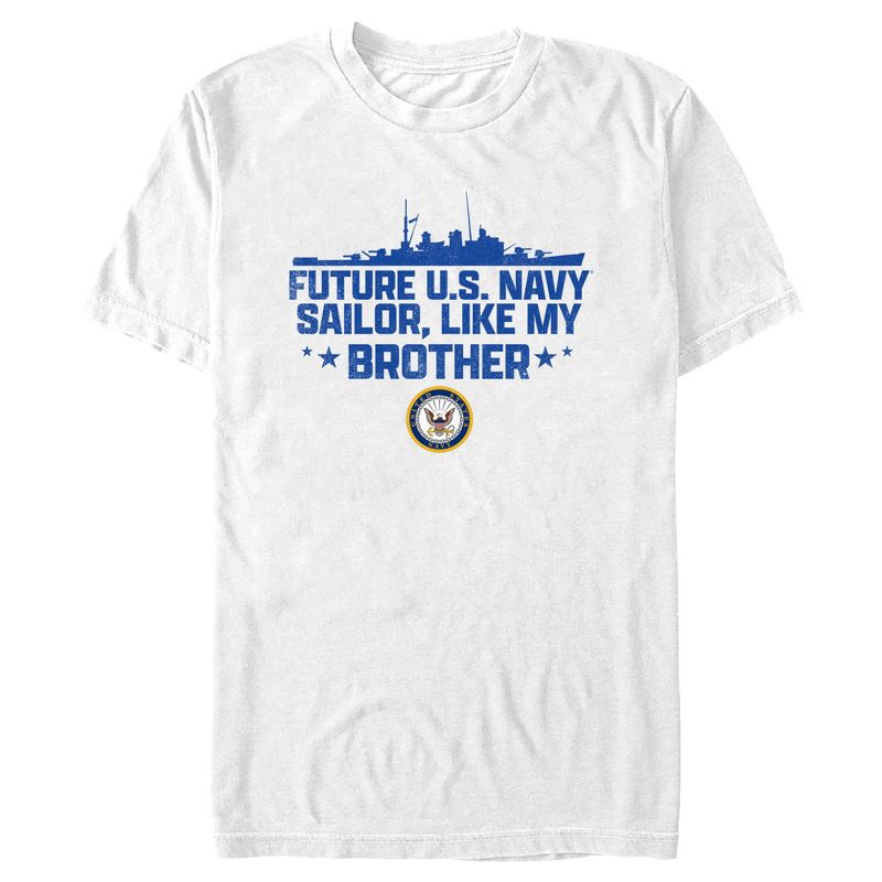Men's United States Navy Future Navy Sailor Like My Brother T-Shirt, 1 of 6