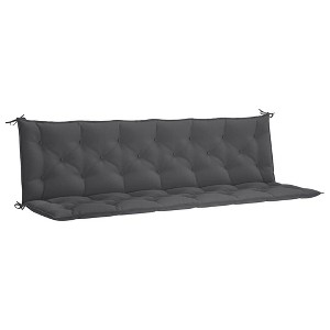 vidaXL Indoor/Outdoor Bench Cushions 2 pcs, Non-slip, Water-Repellent, Anthracite 78.7"x19.7"x2.8" - 1 of 4