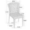 Set of 2 Stacking Rattan Side Chairs – Lightweight, Durable, and Weather-Resistant Outdoor Seating for Patio, Garden, or Balcony-Coolbibila - 4 of 4