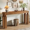 Lantine 59-Inch Solid Wood Console Table for Entryway, Narrow Farmhouse Sofa Table Behind Couch for Entrance, Foyer, Living Room - 4 of 4
