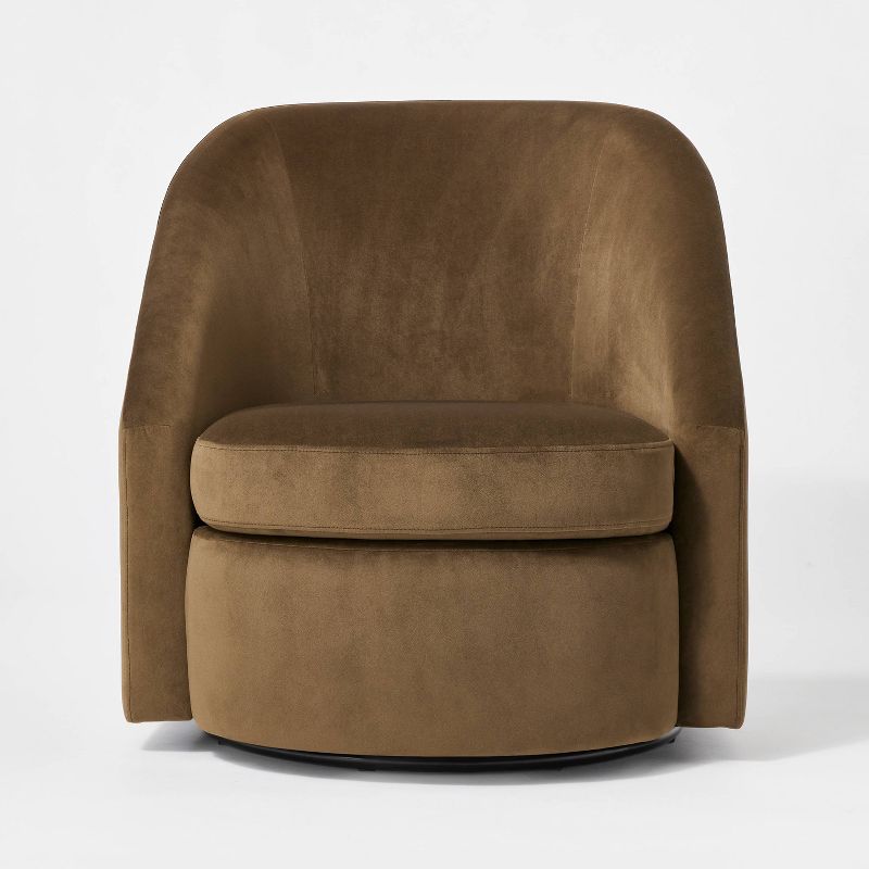 Slope Arm Swivel Chair Velvet - Threshold&#8482; designed with Studio McGee, 4 of 9