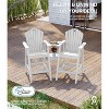 GardenJoy HDPE Tall Adirondack Bar Chair Set with 2-Layer Table & Umbrella Hole - 3 of 3