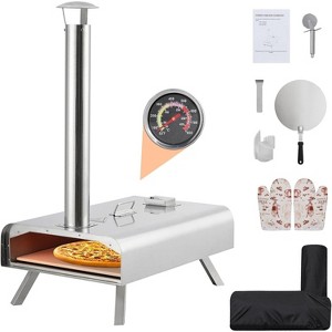 Portable Outdoor Pizza Oven,Wood Pellet Pizza Ovens with Pizza Stone,Pizza Peel, Thermometer and Carry Bag - 1 of 4