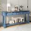 XINGHANZHENXUAN Console Table with 3 Drawers & Shelf, Solid Wood Entryway Table for Hallway & Living Room - 4 of 4