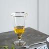 ChicFurnit Drinkware Goblet Set with Gold Trim and Diamond Finial for Special Occasions, Clear, 4.1"*4.1"*7.5" - 2 of 4