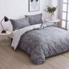 100 Cotton Floral Duvet Cover Set, Soft Set of 3 Bedding with Pillow Shams - 2 of 4