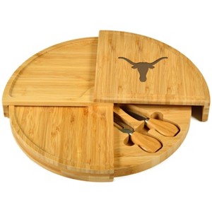 NCAA Texas University Longhorns Patented Multi Level Bamboo Cheese & Charcuterie Board - 1 of 4