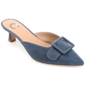 Journee Collection Womens Vianna Kitten Heel Mules Pointed Toe Pumps - 1 of 4