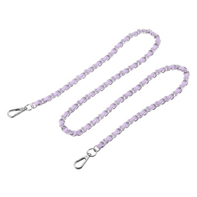 purple, silver tone