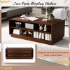 Airsurfer Modern Rectangle Coffee Table with 4 Drawers and 2 Display Shelves,47.2" Wood Coffee Table with Fluted Style, Tempered Glass for Living Room - 4 of 4