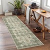 2x6 Washable Runner Rug – Low Pile Non-Slip Vintage Distressed Ultra-Thin Stain-Resistant Non-Shedding Runner for Entryway,Laundry & Hallway, Taupe - 3 of 4