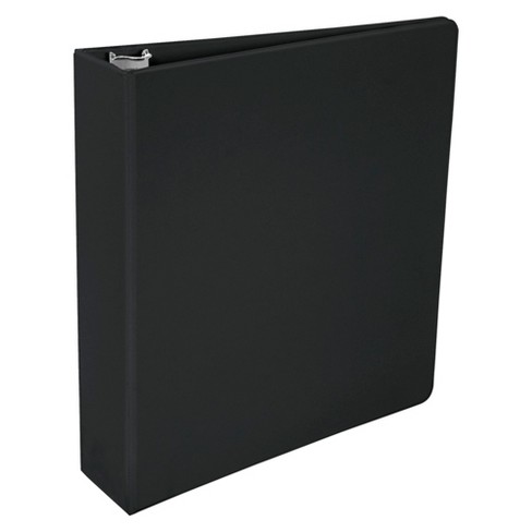 School Smart D Ring View Binder, Polypropylene , 1-1/2 Inches, Black :  Target