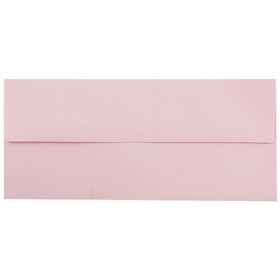 JAM Paper #10 Business Envelopes 4.125 x 9.5 Baby Pink 2155777