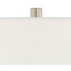 360 Lighting Rachel Modern Table Lamps Set of 2 with Square Riser 29 1/2" Tall Silver Metal White Drum Shade for Bedroom Living Room Bedside Family - 2 of 4