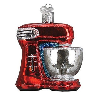 Old World Christmas Glass Blown Ornament for Christmas Tree, Red Mixer