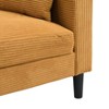 NicBex 57.9 Inch Corduroy High Resilience 2-Seater Sofa with 2 Throw Pillows for Living Room,Bedroom,Apartment - 4 of 4