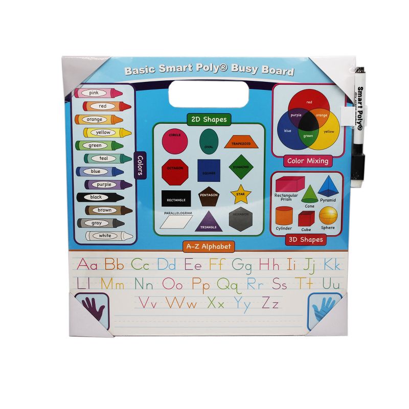 Ashley Productions Smart Poly Educational Activity Busy Board, Dry Erase with Crayon, 2 of 4