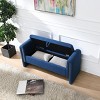Modern Upholstered Storage Ottoman Bench Comes with Hidden Storage and Soft Foam Seat for Bedroom or Living Room -3irtyhousy - 3 of 4