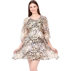 chinese dress ladies Side Tie Knot Mesh Swim Dress