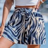 Women's Stylish Zebra Print Drawstring Shorts - Cupshe - 2 of 4