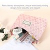 Unique Bargains Women's Zipper Love Makeup Bags and Organizers Pink - 3 of 4