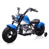 Kids Electric Dirt Bike, 36V Powered Ride On Motorcycle, 350W Torque Motorbike w/Training Wheel, Leather Seat, Music, LED Headlight for Boys Girls - 2 of 4