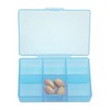 Unique Bargains 6 Grid Clear Pill Case 1 Pc - 2 of 4