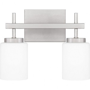 Quoizel Lighting Wilburn 2 - Light Vanity in  Brushed Nickel - 1 of 3