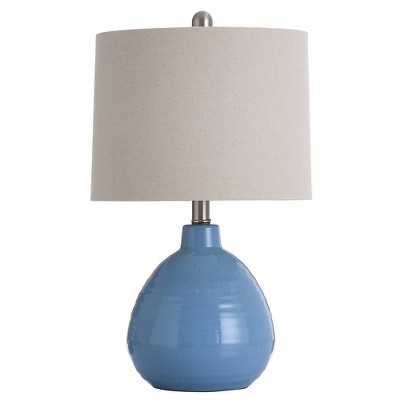 Ceramic Table Lamp Blue  - StyleCraft