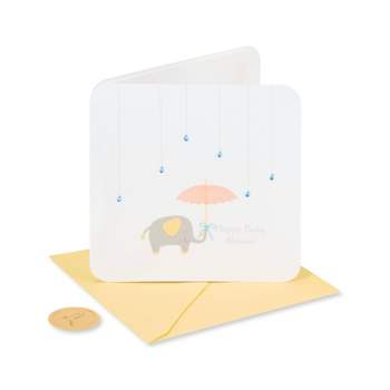 Raindrops Umbrella and Elephant Card - PAPYRUS