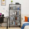 NicBex 60.00" 5-Tier Bookshelf with Wheels & Shelf Liners Bookcases for Living Room Home Office - 2 of 4