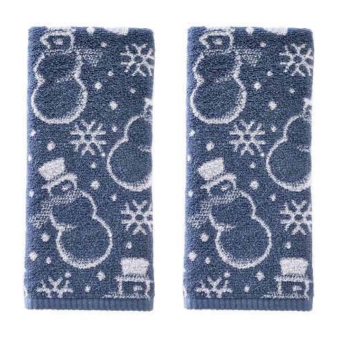 Skl Home 2pk Top Hat Snowmen Hand Towels Target