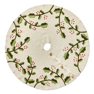 tag Holly And Berry Tree Skirt - 1 of 2