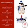 Best Choice Products 2-Piece Lighted 3ft Pop-Up Penguin Family Outdoor Christmas Decoration w/ 150 LED Lights - 4 of 4