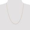 Black Bow Jewelry 0.5mm, 14k Yellow Gold, Cable Rope Chain Necklace - image 2 of 4