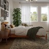 AFI Furnishings Aria Twin XL Solid Wood Modern Low Profile Platform Bed, Light Toffee - 4 of 4
