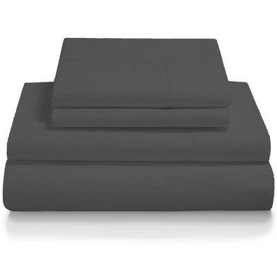 Lincove 400 Thread Count Cotton Sateen 4 Piece Sheet Set – Luxuriously Soft, 15" Deep Pockets, Includes 1 Fitted Sheet, 1 Flat Sheet, 2 Pillowcases