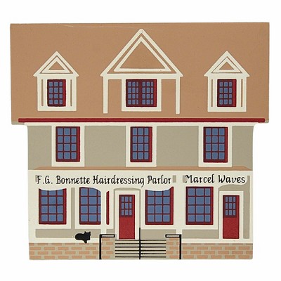 Cat's Meow Village 4.5 Inch Hairdressing Parlor Series Vii Retired Village Buildings