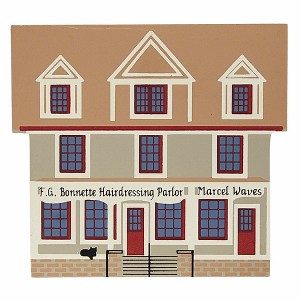 Cat's Meow Village 4.5 Inch Hairdressing Parlor Everyday Building , Series Vii Retired (1PC) - 1 of 4