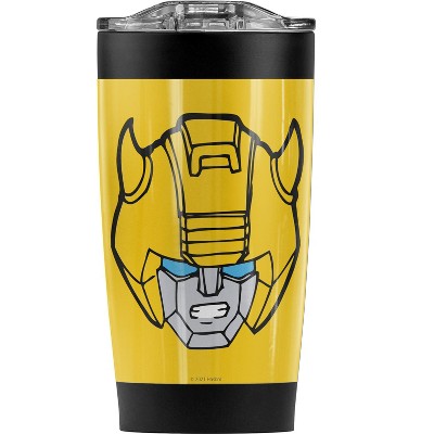 Transformers Bumblebee Head Steel Tumbler 20oz Coffee Travel Mug